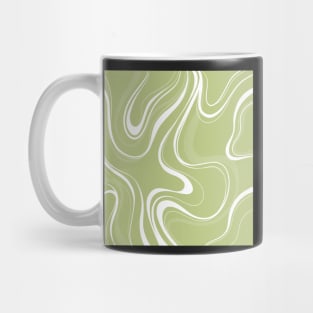 Lime green flow pattern Mug